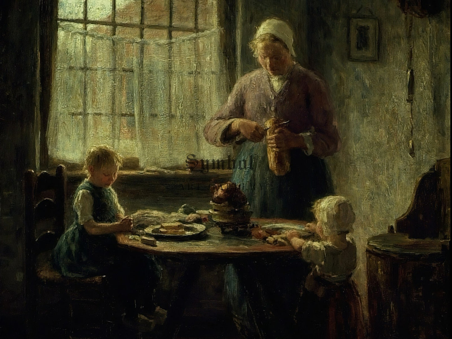 A Family Meal by Evert Pieters 1890, Wall Art Print, Fine Art Reproduction, Museum Quality Decor, Poster