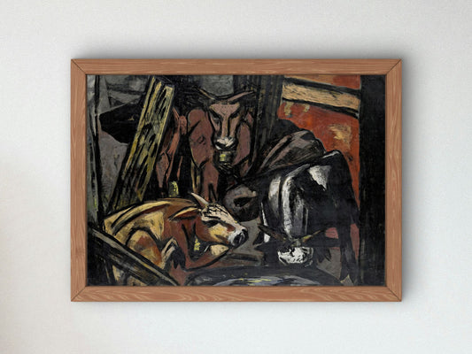 Bullock Shed by Max Beckmann 1933, Wall Art Print, Fine Art Reproduction, Museum Quality Decor, Poster