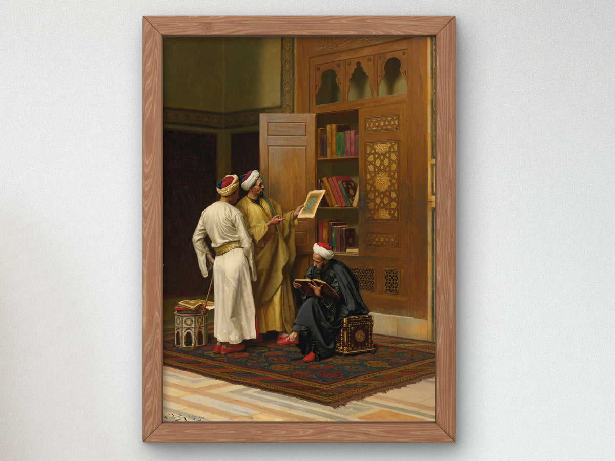 The Scholars by Ludwig Deutsch 1901, Wall Art Print, Fine Art Reproduction, Museum Quality Decor, Poster