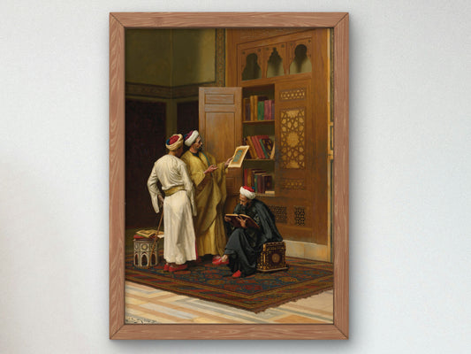 The Scholars by Ludwig Deutsch 1901, Wall Art Print, Fine Art Reproduction, Museum Quality Decor, Poster