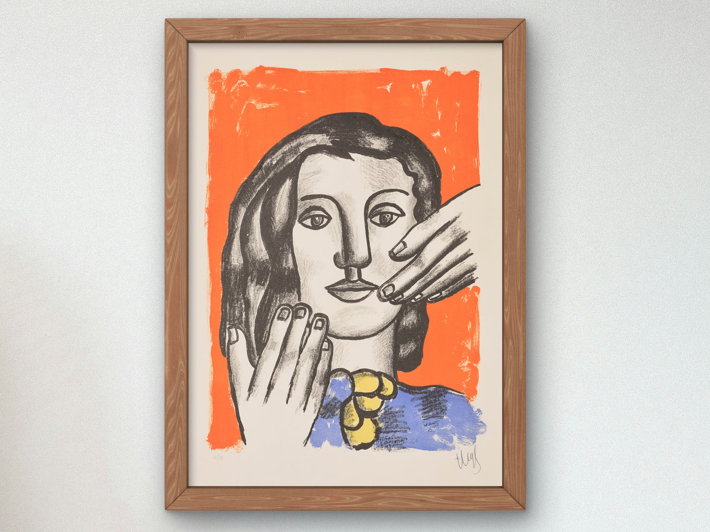 The Great Margot by Fernand Léger 1951, Wall Art Print, Fine Art Reproduction, Museum Quality Decor, Poster