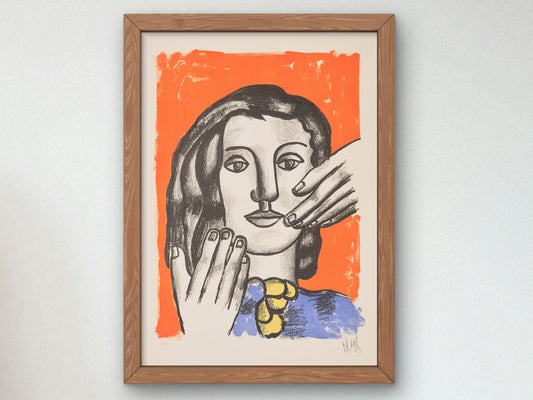 The Great Margot by Fernand Léger 1951, Wall Art Print, Fine Art Reproduction, Museum Quality Decor, Poster