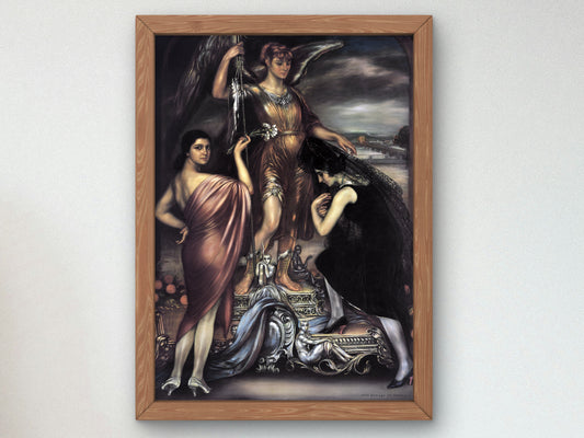 Archangel Saint Raphael by Julio Romero de Torres 1925, Wall Art Print, Fine Art Reproduction, Museum Quality Decor, Poster