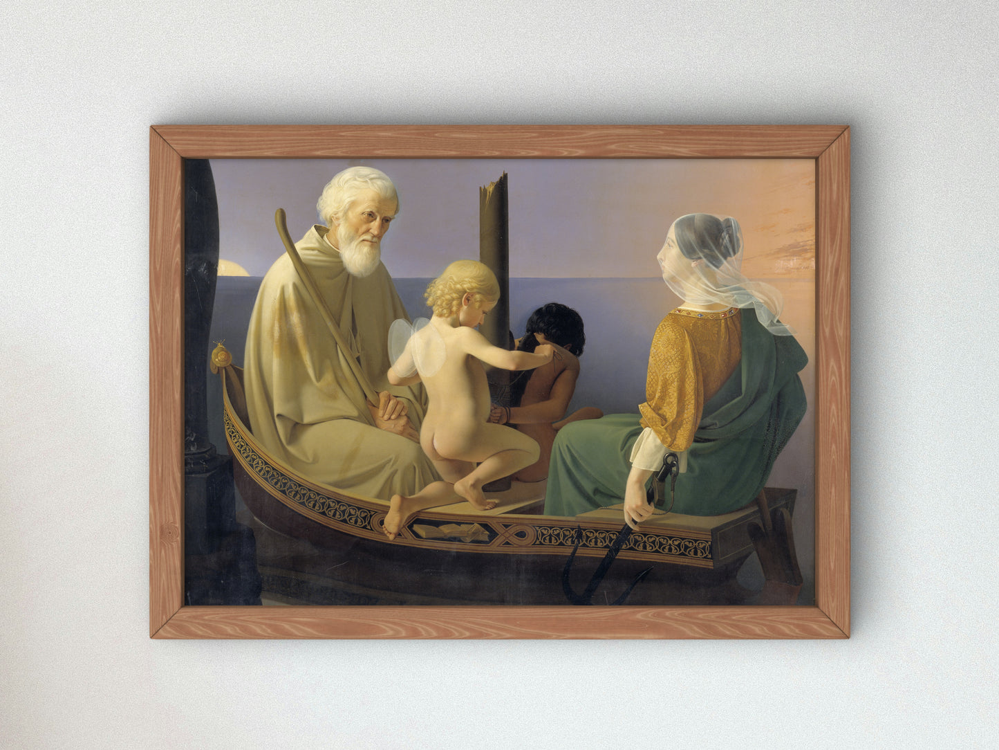 Old Age From the series The Four Ages of Man by Ditlev Blunck 1840, Wall Art Print, Fine Art Reproduction, Museum Quality Decor, Poster