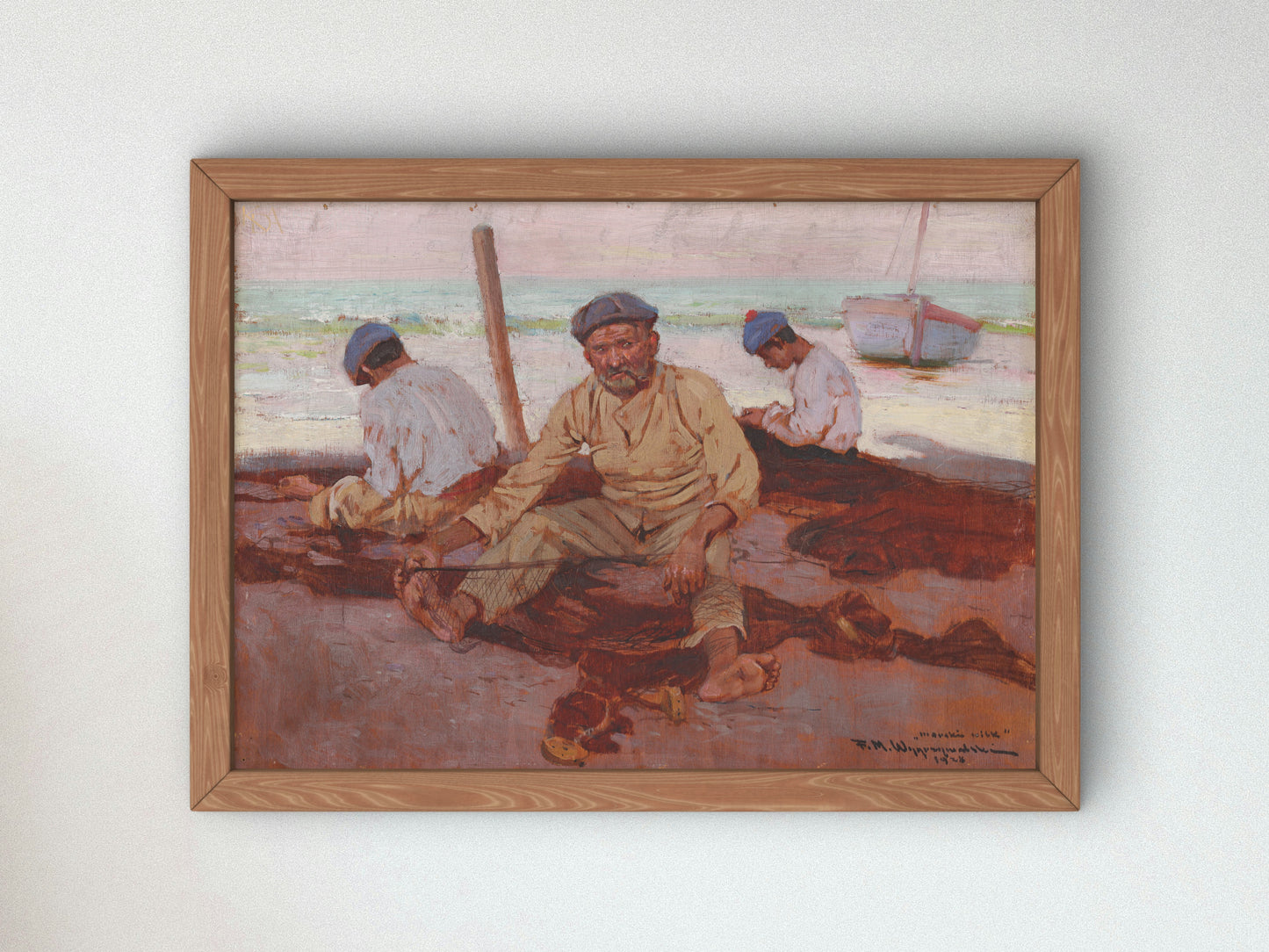 Sea Wolf by Feliks Michał Wygrzywalski 1928, Wall Art Print, Fine Art Reproduction, Museum Quality Decor, Poster