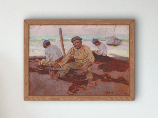 Sea Wolf by Feliks Wygrzywalski 1928, Wall Art Print, Fine Art Reproduction, Museum Quality Decor, Poster