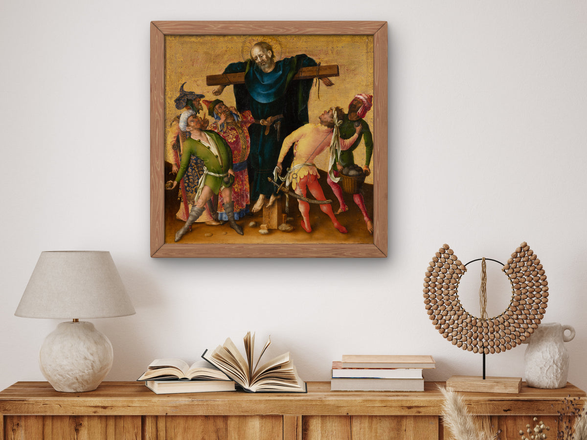 Martyrdom of St Philip by Stefan Lochner 1435, Wall Art Print, Fine Art Reproduction, Museum Quality Decor, Poster