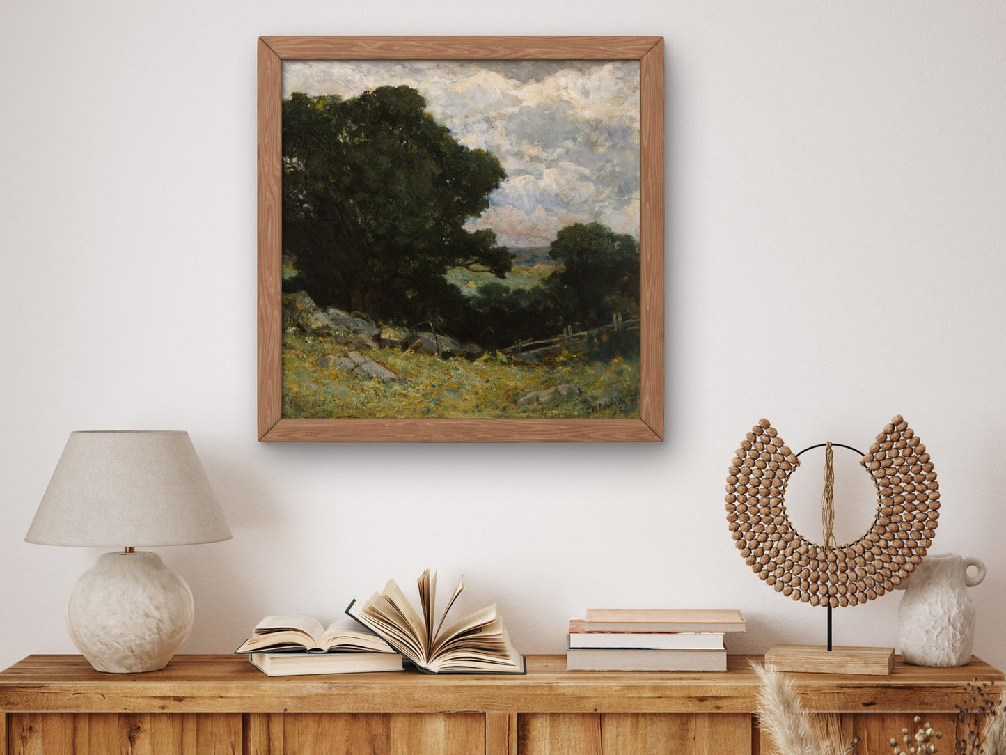 Landscape by Edward Mitchell Bannister 1897, Wall Art Print, Fine Art Reproduction, Museum Quality Decor, Poster