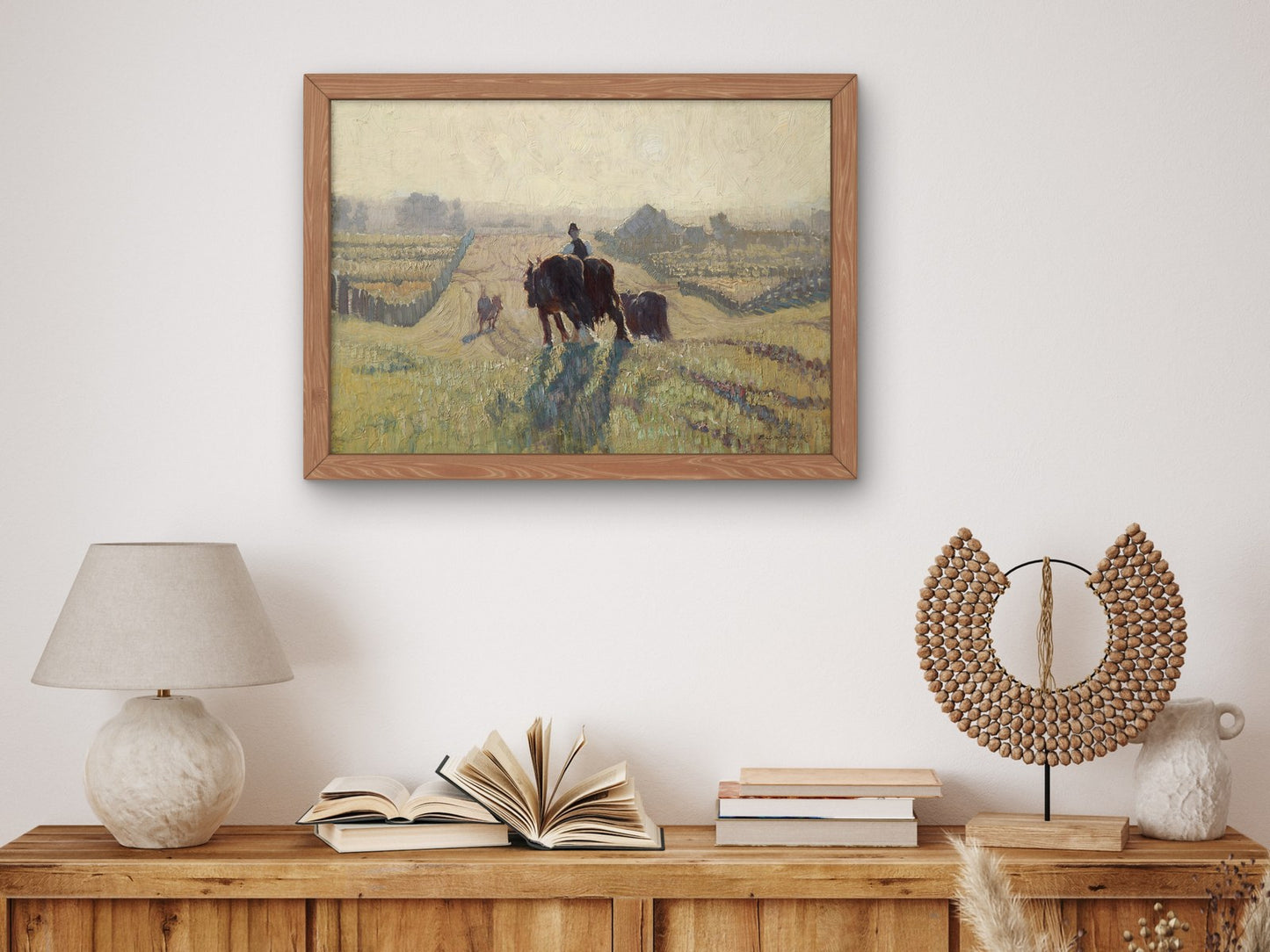 Frosty Sunrise by Elioth Gruner 1917, Wall Art Print, Fine Art Reproduction, Museum Quality Decor, Poster
