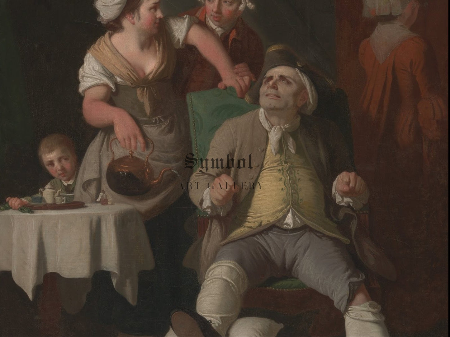 The Profligate Punished by Neglect by Edward Penny 1774, Wall Art Print, Fine Art Reproduction, Museum Quality Decor, Poster