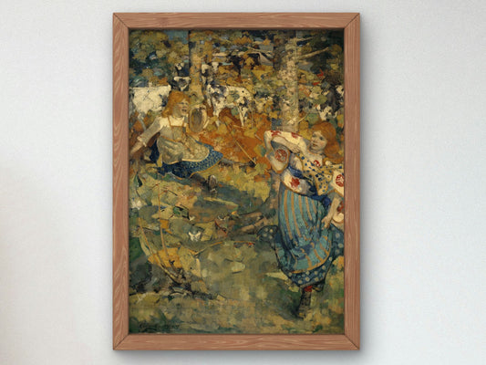 Summer by Edward Atkinson Hornel 1891, Wall Art Print, Fine Art Reproduction, Museum Quality Decor, Poster