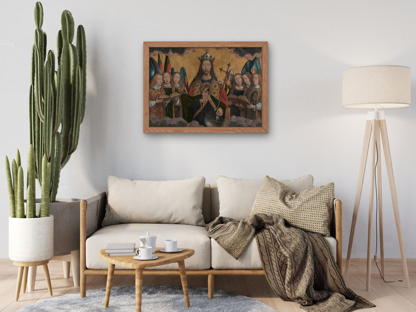 God the Father with Singing Angels by Hans Memling 1483, Wall Art Print, Fine Art Reproduction, Museum Quality Decor, Poster