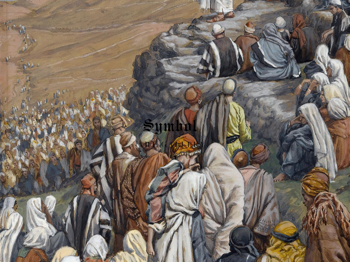 Sermon of the Beatitudes by James Tissot 1886, Wall Art Print, Fine Art Reproduction, Museum Quality Decor, Poster