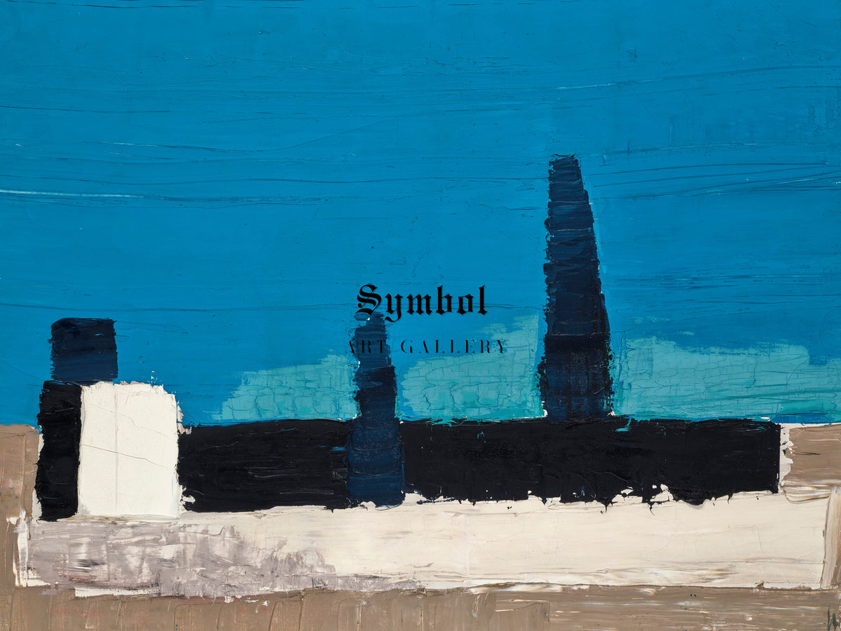 Fiesole by Nicolas de Staël 1953, Wall Art Print, Fine Art Reproduction, Museum Quality Decor, Poster