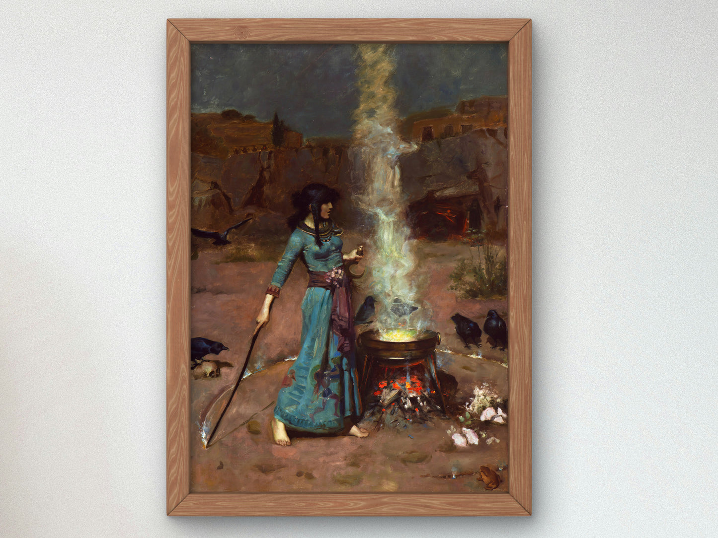 The Magic Circle by John William Waterhouse 1886, Wall Art Print, Fine Art Reproduction, Museum Quality Decor, Poster