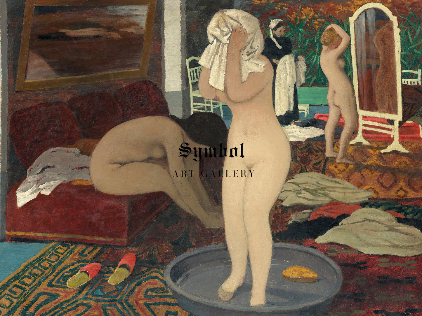 Women at Their Toilette by Félix Vallotton 1897, Wall Art Print, Fine Art Reproduction, Museum Quality Decor, Poster