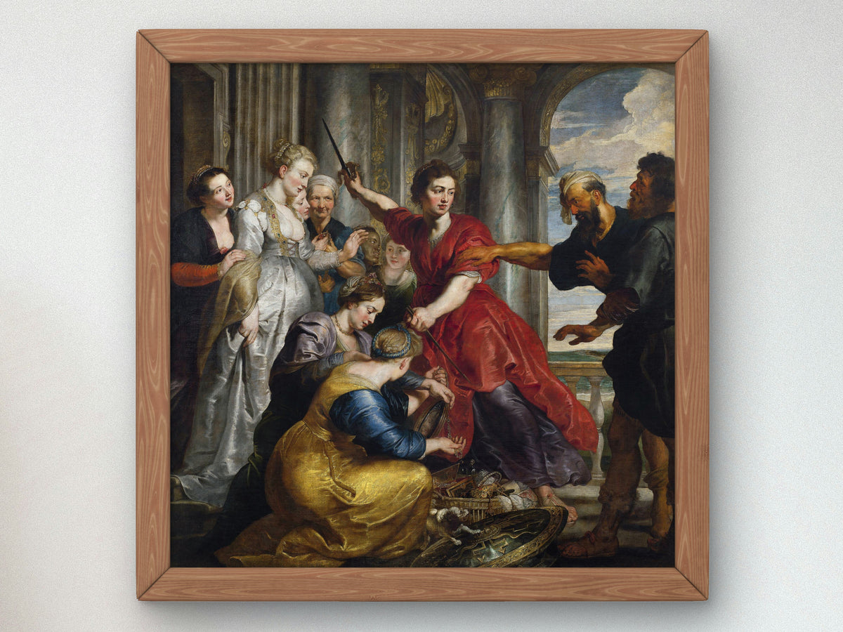 Achilles Discovered by Ulysses and Diomedes by Peter Paul Rubens, Wall Art Print, Fine Art Reproduction, Museum Quality Decor, Poster