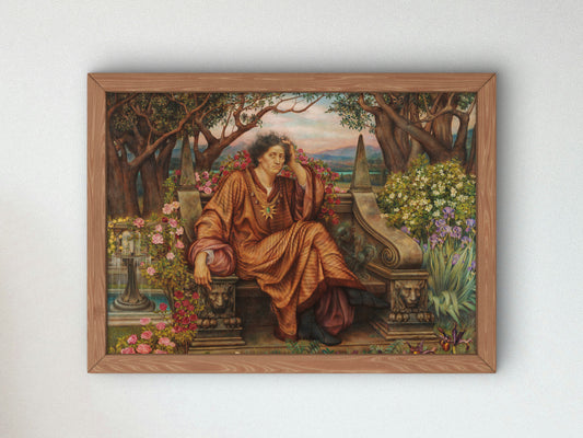 A Soul in Hell by Evelyn De Morgan 1901, Wall Art Print, Fine Art Reproduction, Museum Quality Decor, Poster