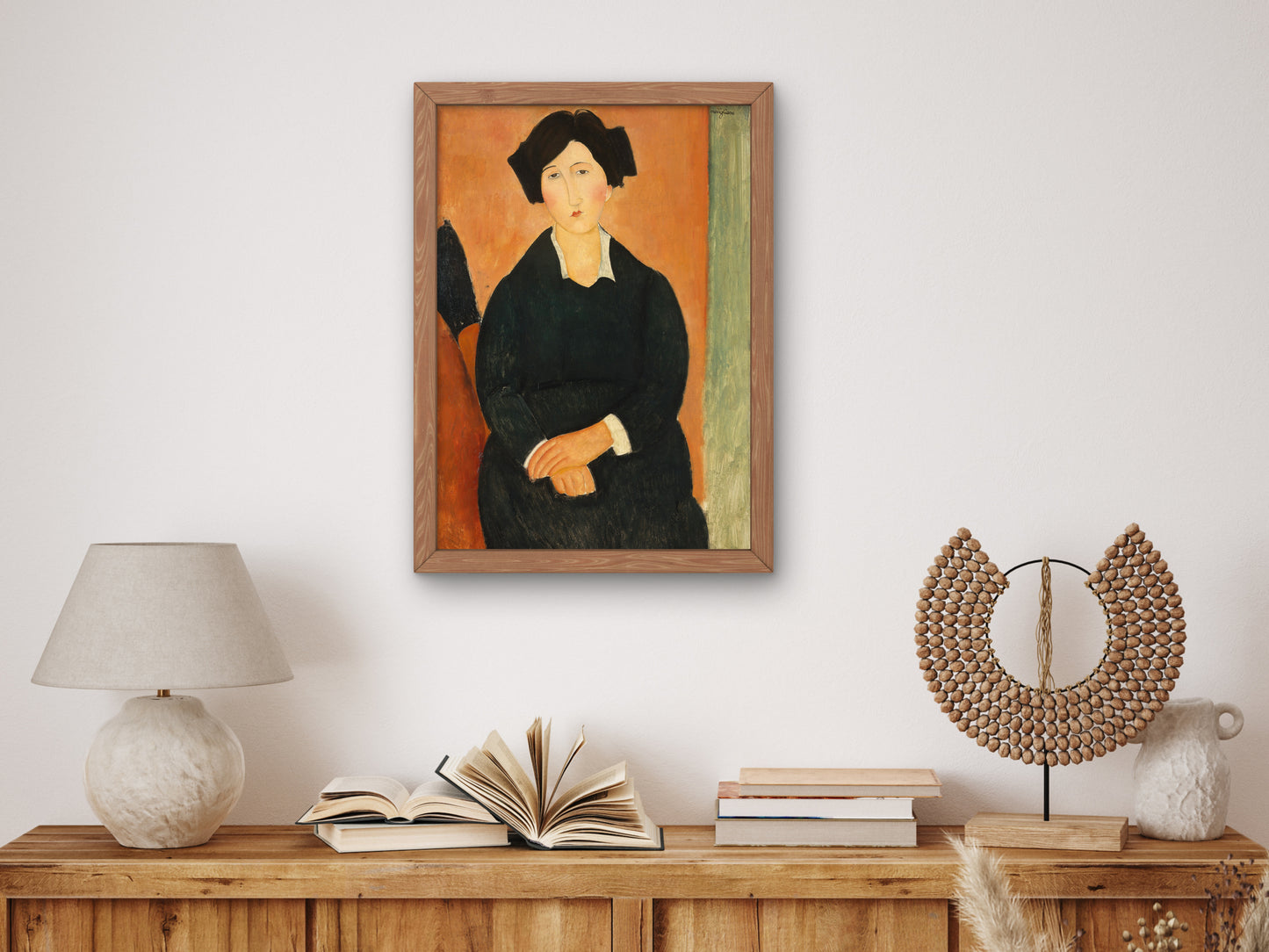 The Italian by Amedeo Modigliani 1917, Wall Art Print, Fine Art Reproduction, Museum Quality Decor, Poster