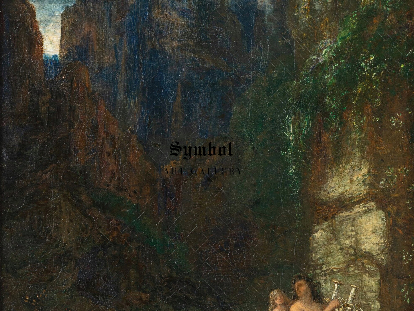 The Education of Achilles by Gustave Moreau 1884, Wall Art Print, Fine Art Reproduction, Museum Quality Decor, Poster