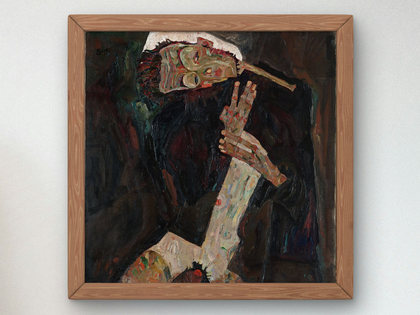 The Lyricist by Egon Schiele 1911, Wall Art Print, Fine Art Reproduction, Museum Quality Decor, Poster