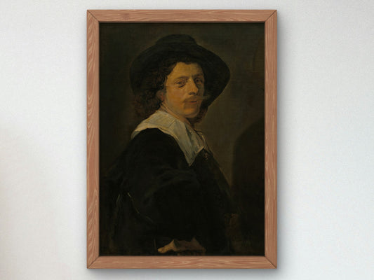 Portrait of an Artist by Frans Hals 1644, Wall Art Print, Fine Art Reproduction, Museum Quality Decor, Poster
