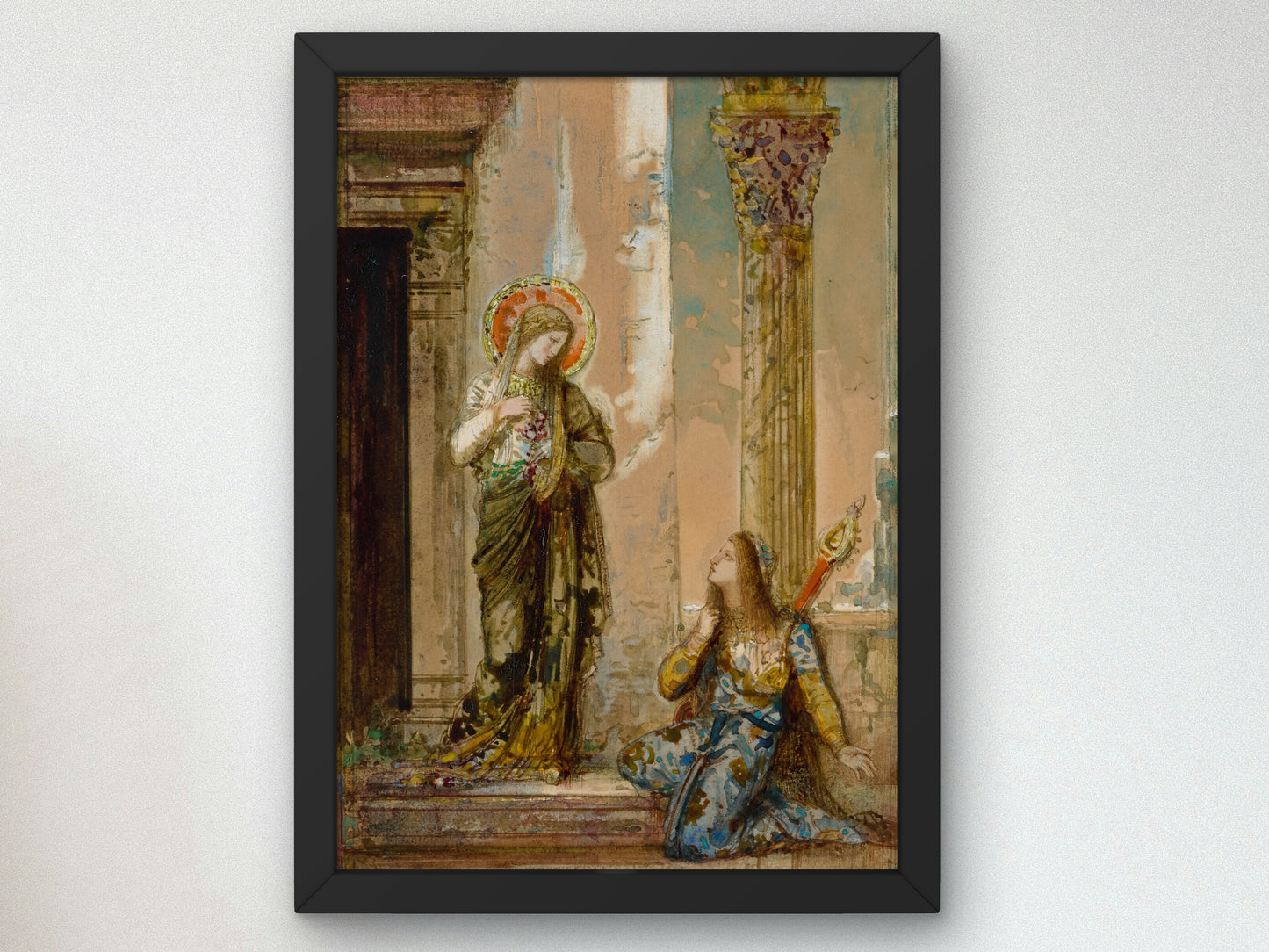 The Saint and the Poet by Gustave Moreau, Wall Art Print, Fine Art Reproduction, Museum Quality Decor, Poster