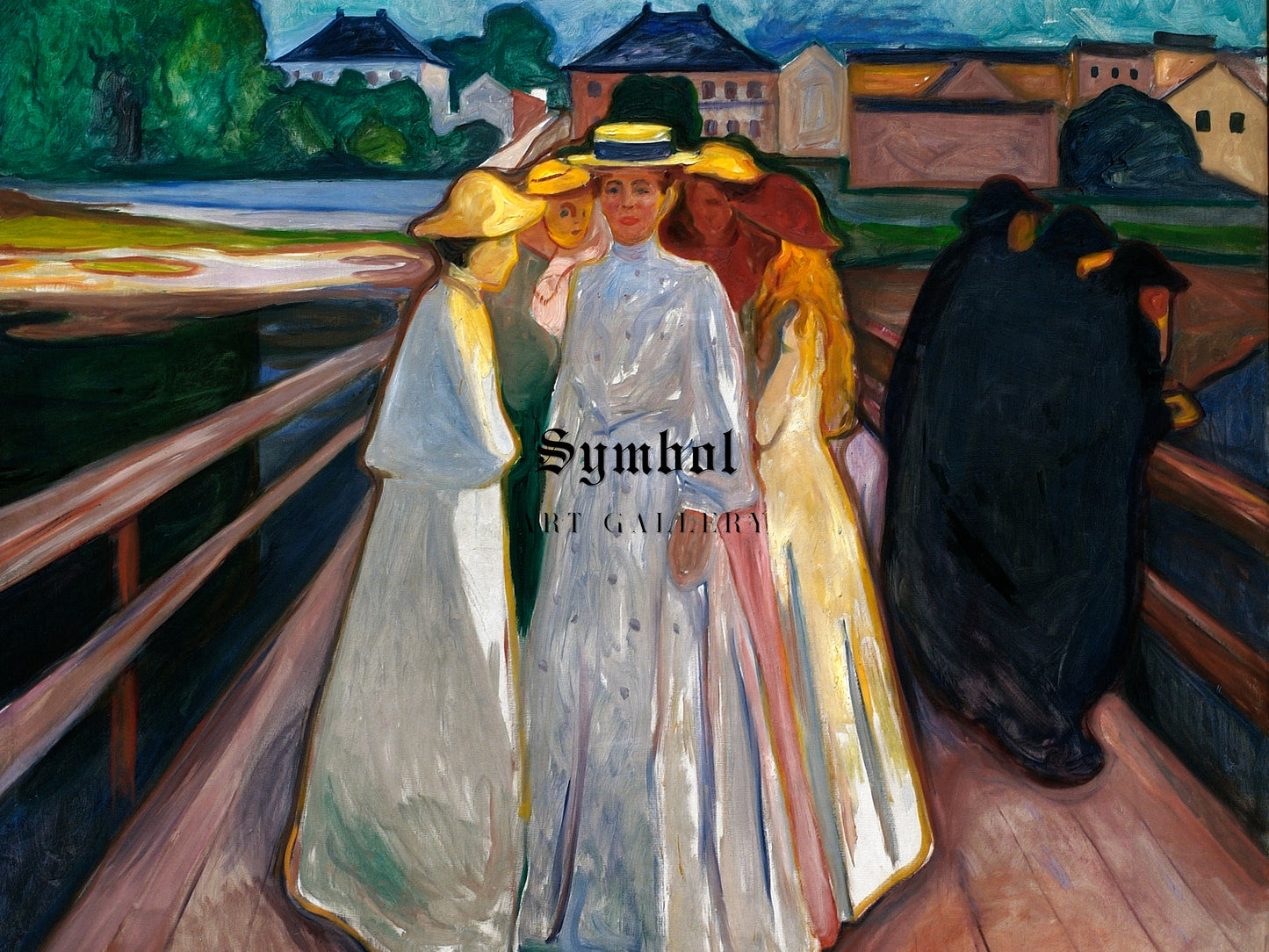 On the Bridge by Edvard Munch 1903, Wall Art Print, Fine Art Reproduction, Museum Quality Decor, Poster