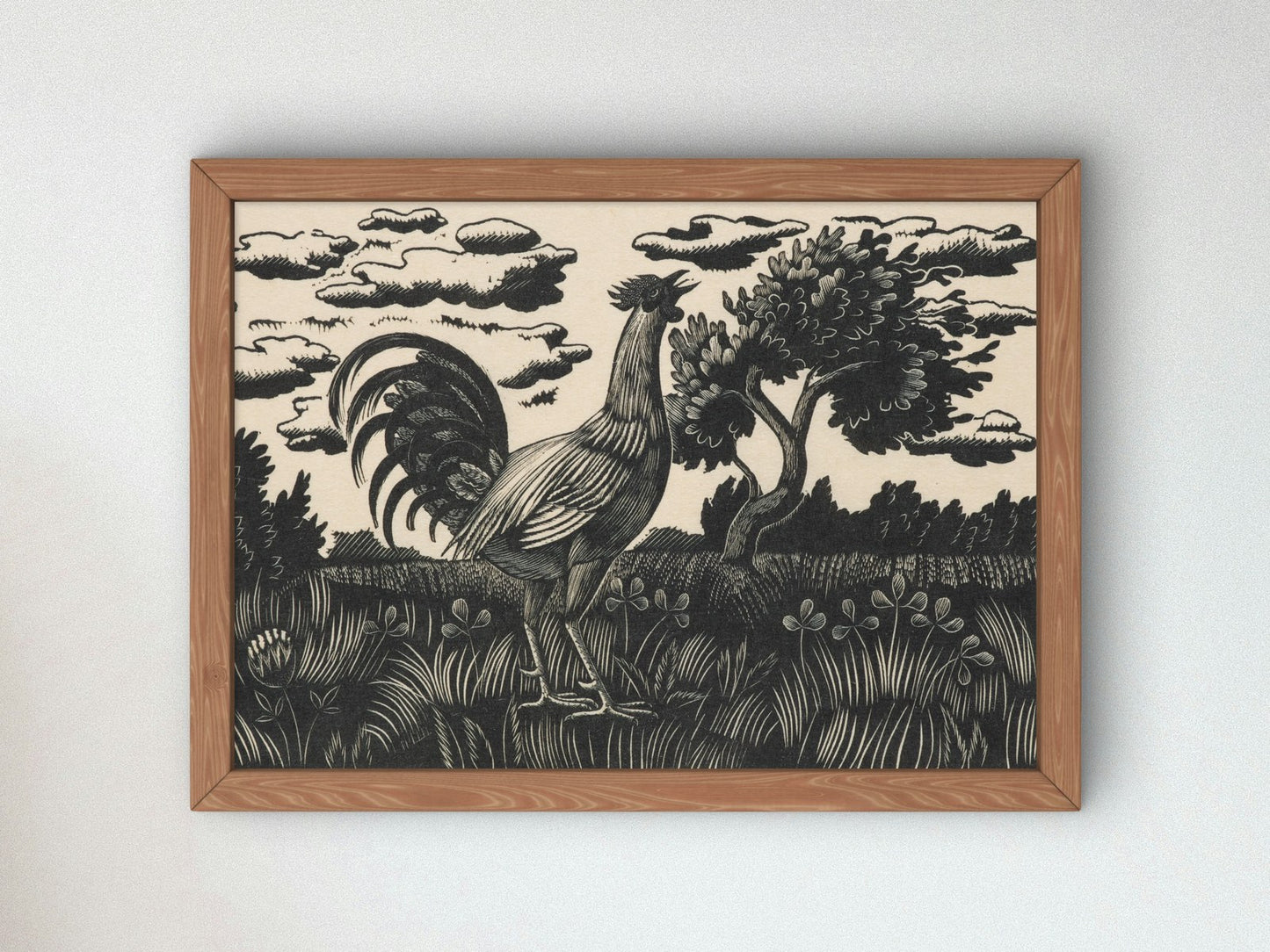Chanticleer by Eric Ravilious 1930, Wall Art Print, Fine Art Reproduction, Museum Quality Decor, Poster