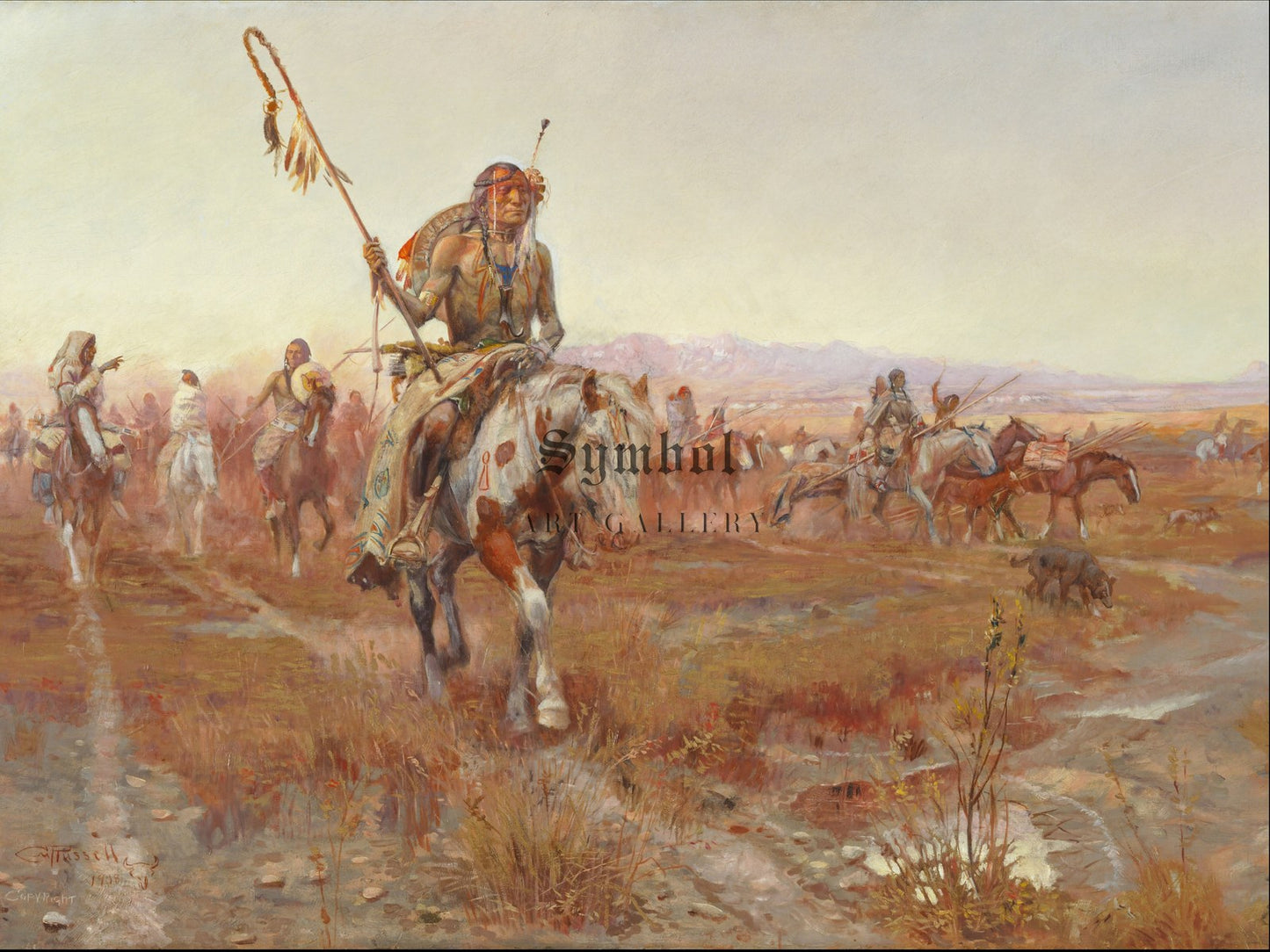 The Medicine Man by Charles Marion Russell 1908, Wall Art Print, Fine Art Reproduction, Museum Quality Decor, Poster