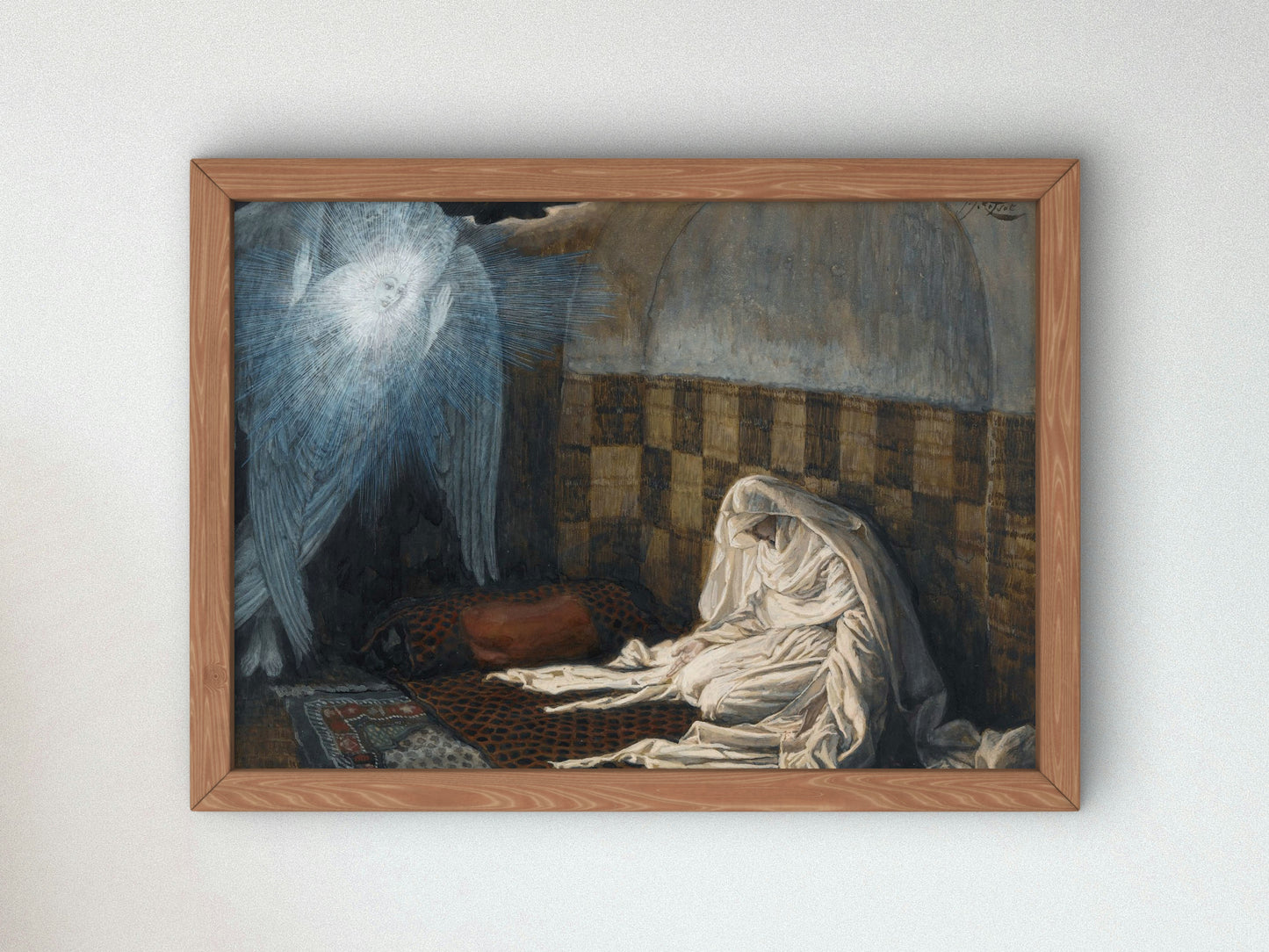 The Annunciation by James Tissot 1886, Wall Art Print, Fine Art Reproduction, Museum Quality Decor, Poster