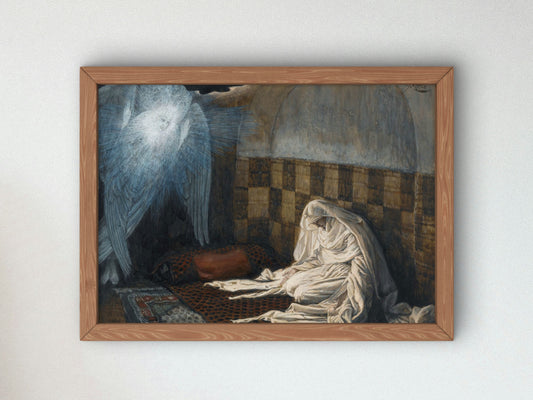 The Annunciation by James Tissot 1886, Wall Art Print, Fine Art Reproduction, Museum Quality Decor, Poster