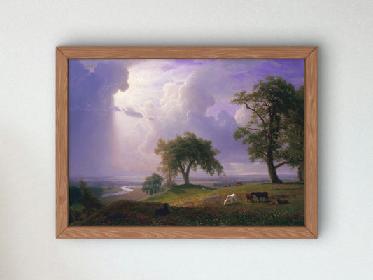 California Spring by Albert Bierstadt 1875, Wall Art Print, Fine Art Reproduction, Museum Quality Decor, Poster