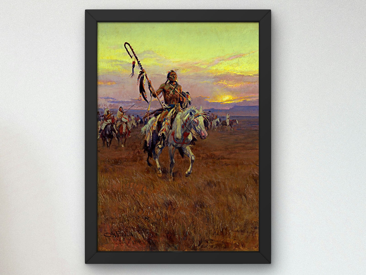 Medicine Man by Charles Marion Russell 1916, Wall Art Print, Fine Art Reproduction, Museum Quality Decor, Poster