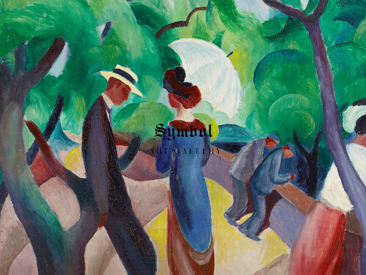 Promenade by August Macke 1913, Wall Art Print, Fine Art Reproduction, Museum Quality Decor, Poster