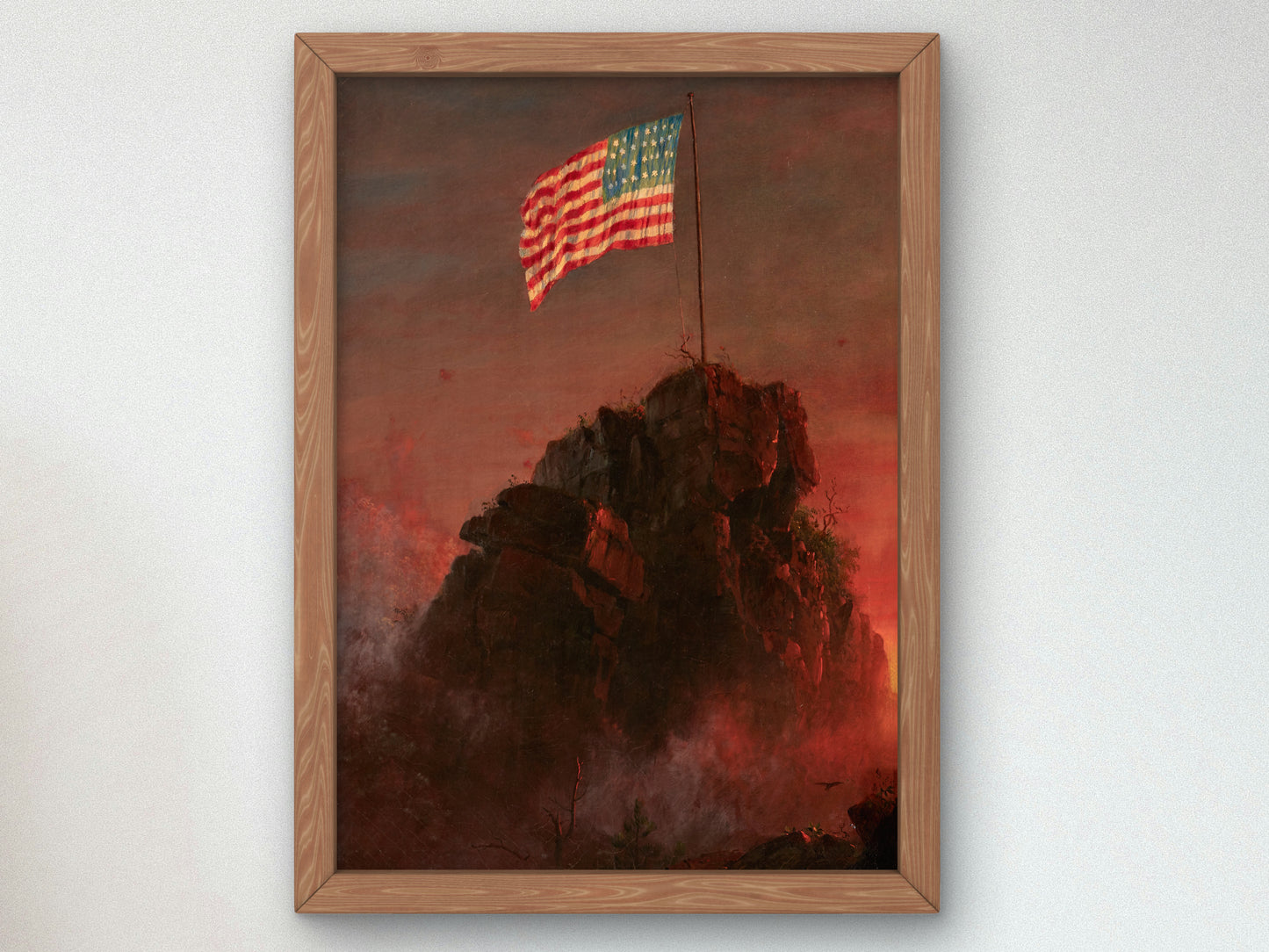 Our Flag by Frederic Edwin Church 1864, Wall Art Print, Fine Art Reproduction, Museum Quality Decor, Poster