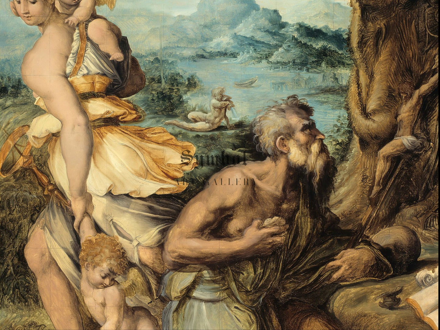 The Temptation of Saint Jerome by Giorgio Vasari 1541, Wall Art Print, Fine Art Reproduction, Museum Quality Decor, Poster