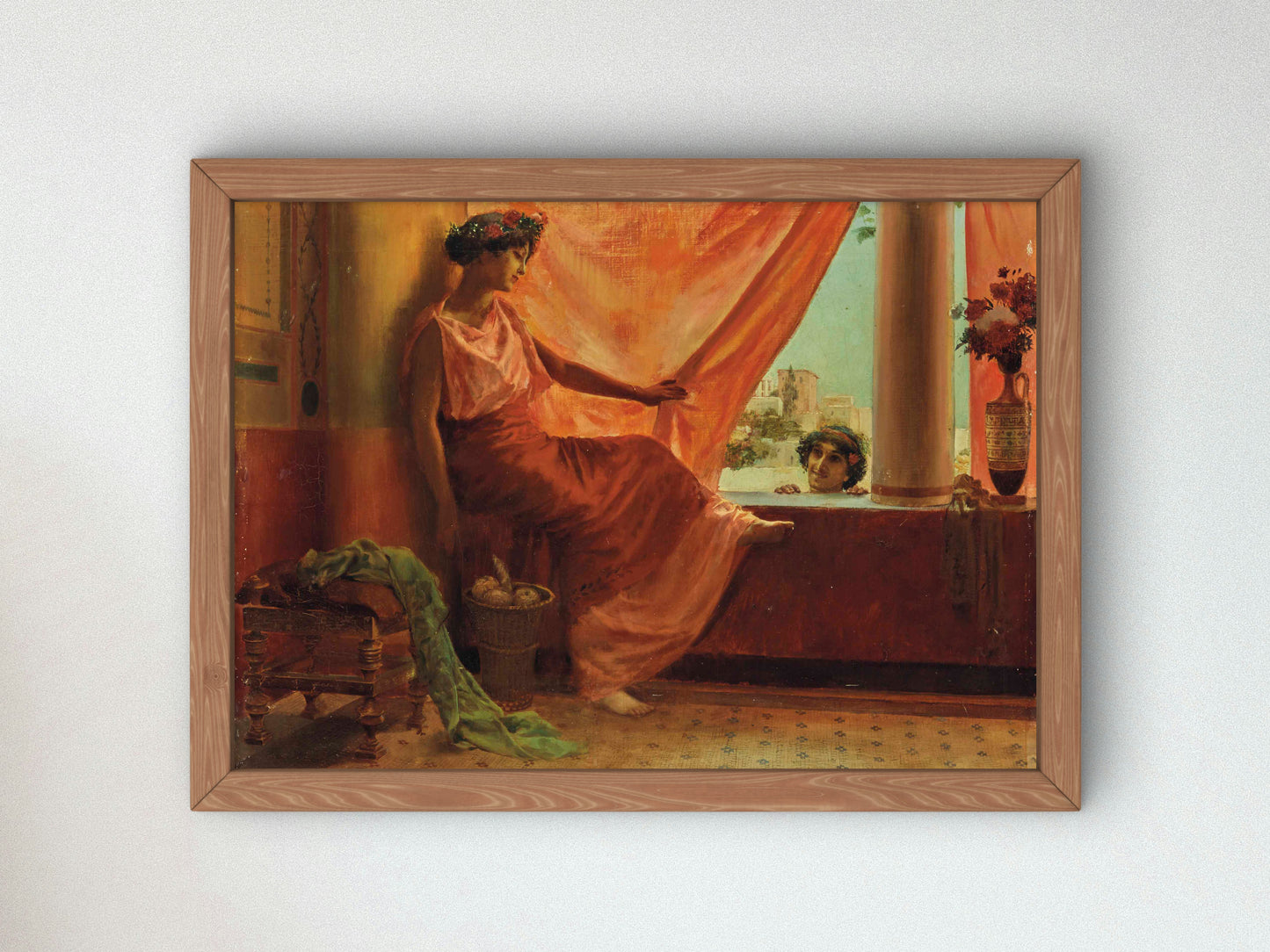 The Red Curtain of Algiers by Georges Antoine Rochegrosse 1884, Wall Art Print, Fine Art Reproduction, Museum Quality Decor, Poster