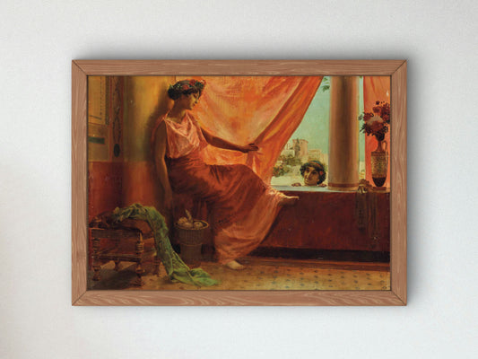The Red Curtain of Algiers by Georges Antoine Rochegrosse 1884, Wall Art Print, Fine Art Reproduction, Museum Quality Decor, Poster