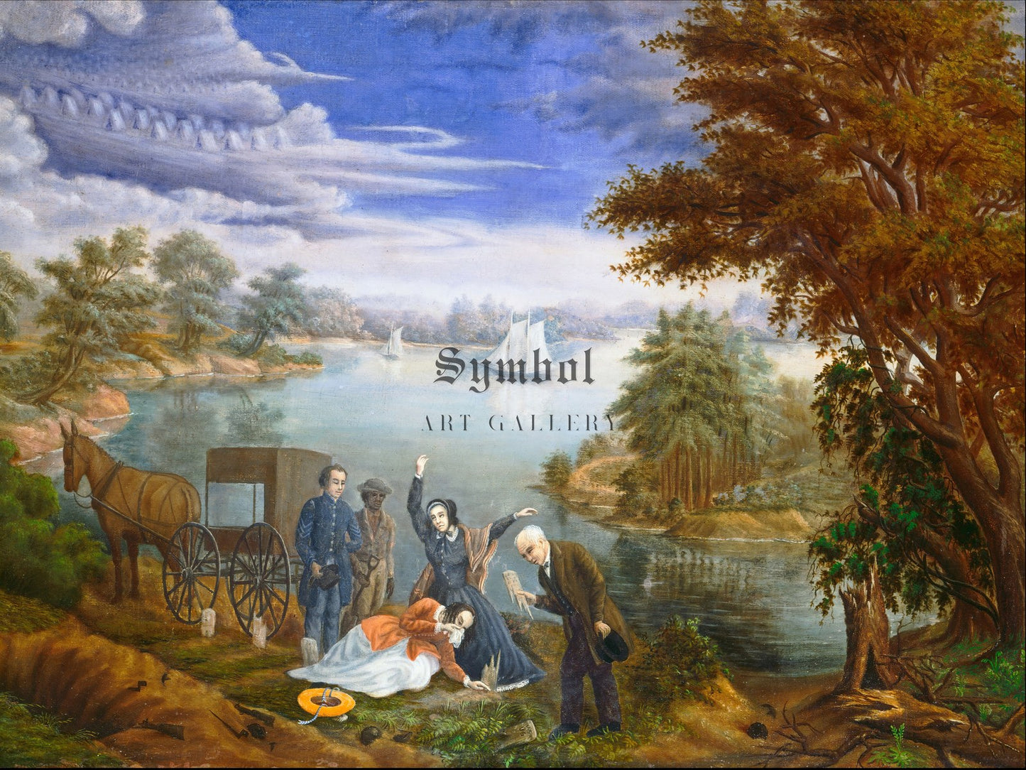 The Exhumation by Linton Park 1890, Wall Art Print, Fine Art Reproduction, Museum Quality Decor, Poster