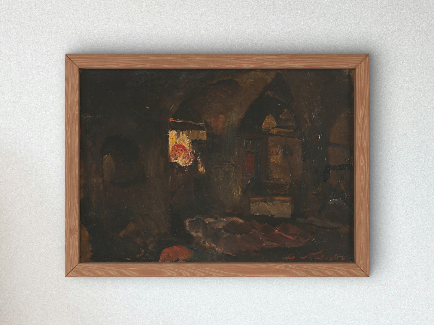 Sketch from the Copper Mill by Dominik Skutecký 1915, Wall Art Print, Fine Art Reproduction, Museum Quality Decor, Poster