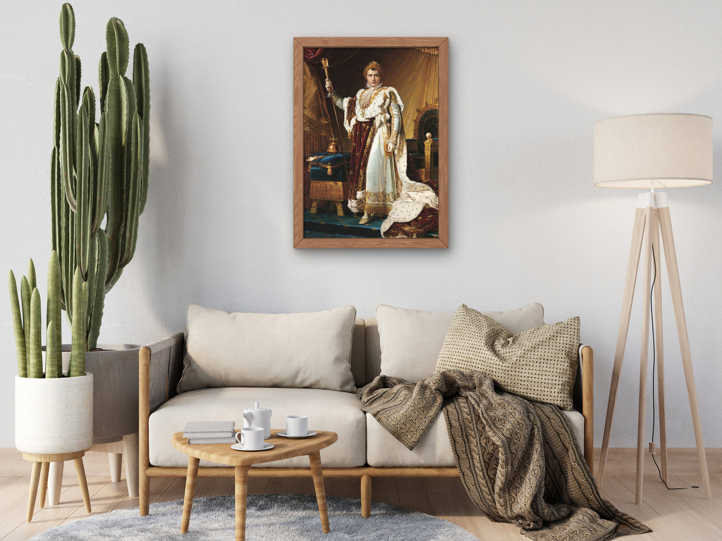 Napoleon I, Emperor of the French, in Coronation Regalia by François Gérard 1806, Wall Art Print, Fine Art Reproduction, Museum Quality