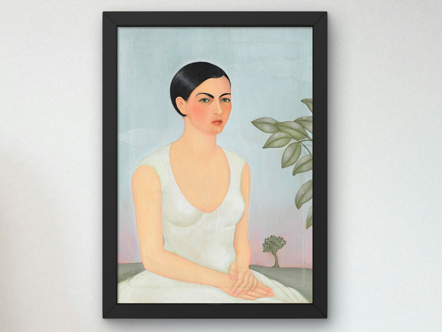 Portrait of Cristina, My Sister by Frida Kahlo 1928, Wall Art Print, Fine Art Reproduction, Museum Quality Decor, Poster