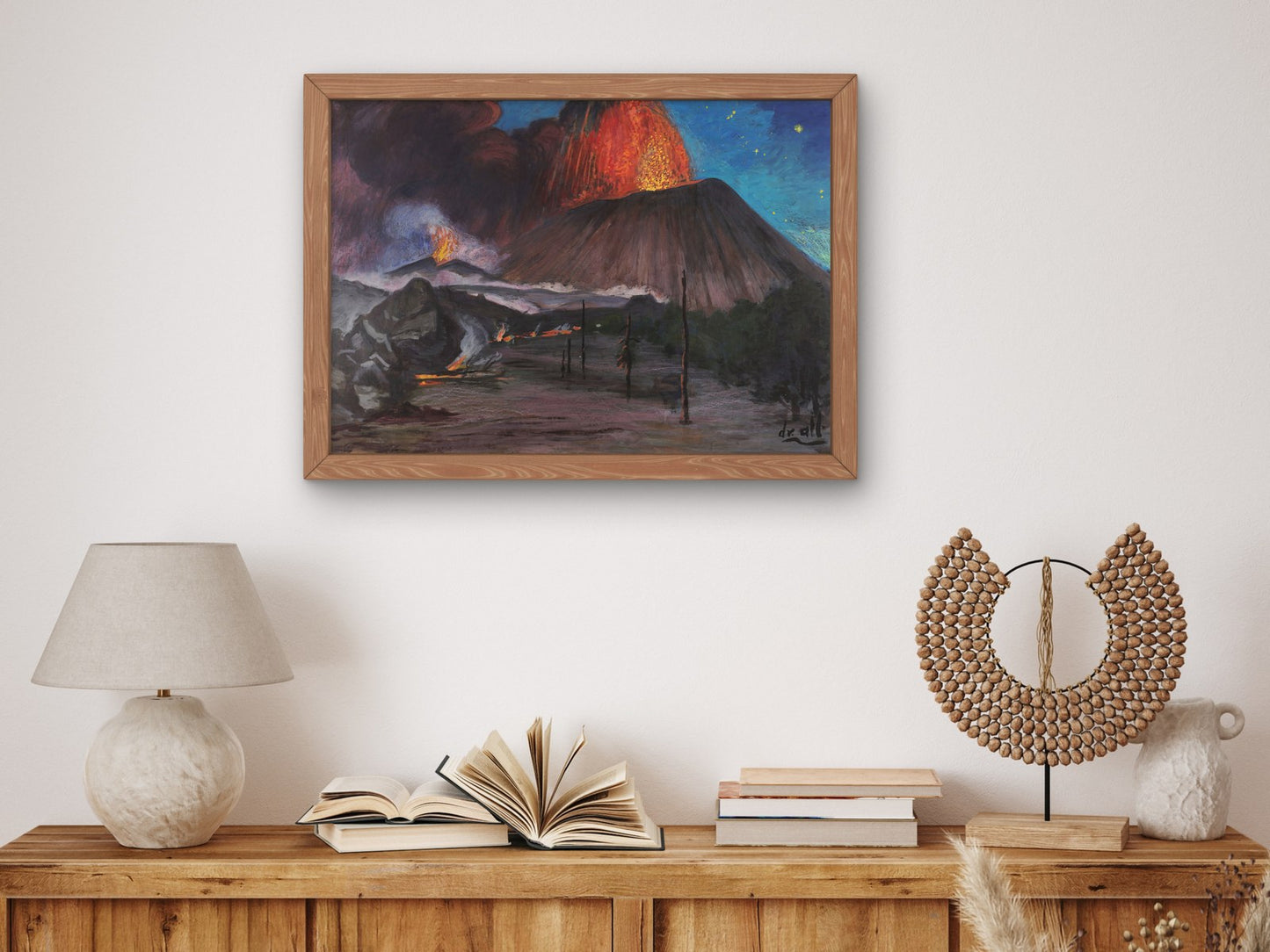 Climatic Eruption by Dr. Atl 1960, Wall Art Print, Fine Art Reproduction, Museum Quality Decor, Poster
