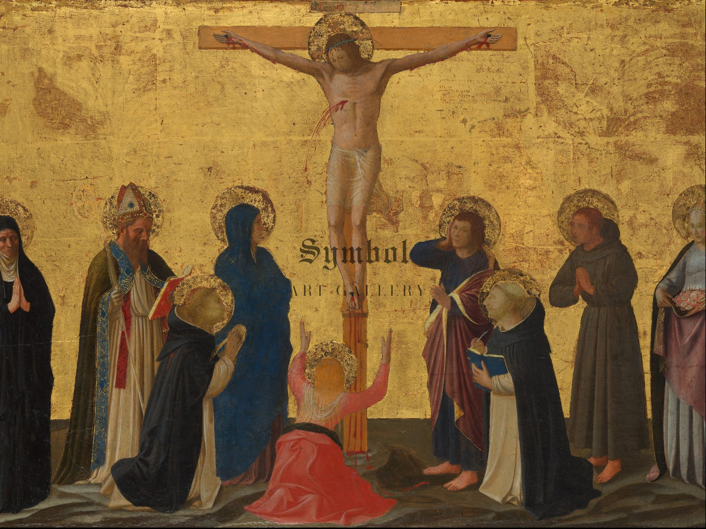 The Crucifixion by Fra Angelico 1440, Wall Art Print, Fine Art Reproduction, Museum Quality Decor, Poster
