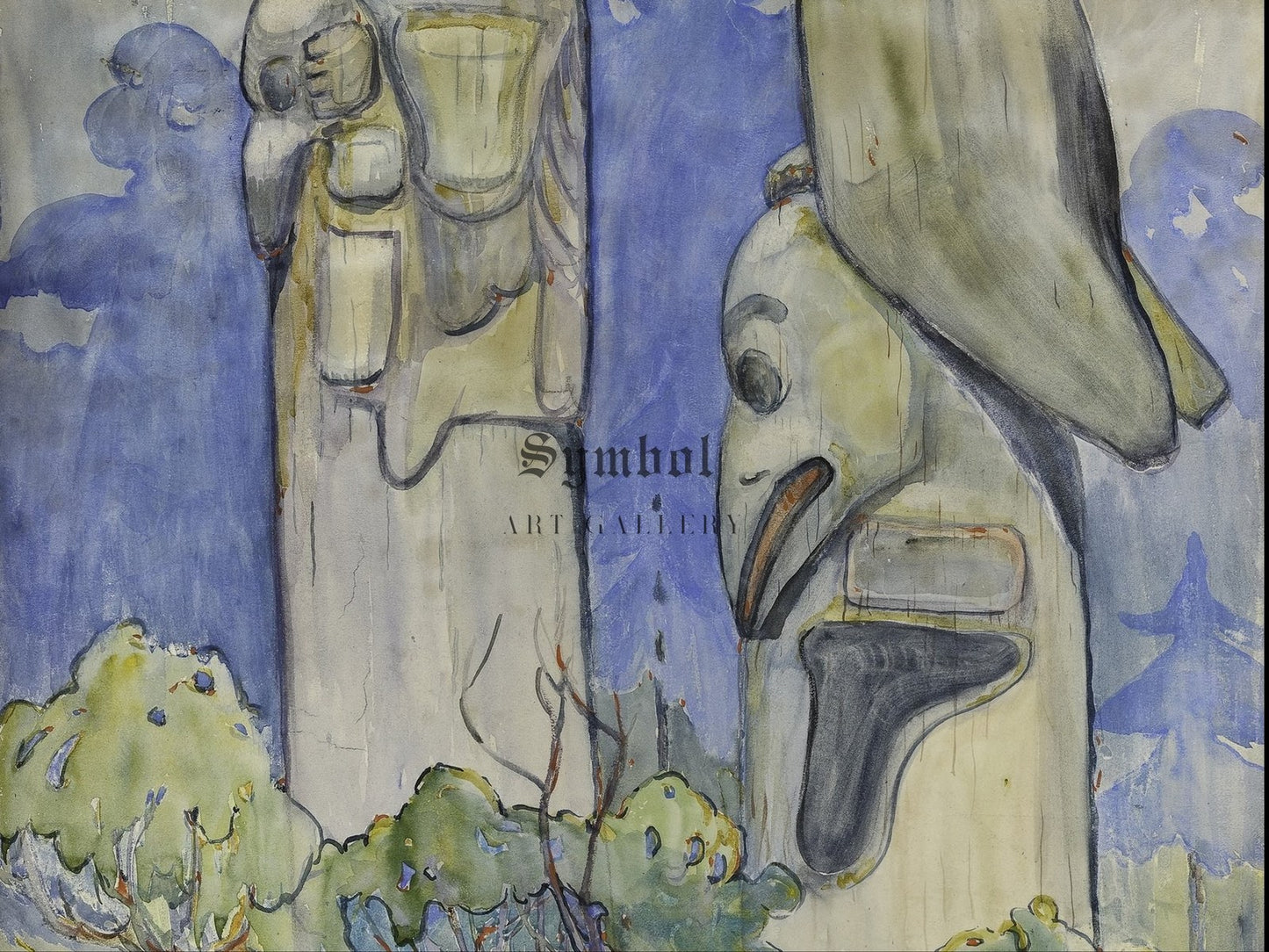 Tanoo by Emily Carr 1912, Wall Art Print, Fine Art Reproduction, Museum Quality Decor, Poster
