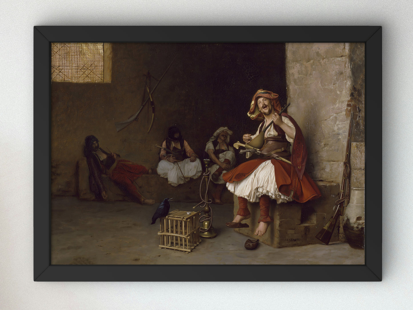 Bashi Bazouk Singing by Jean Léon Gérôme 1868, Wall Art Print, Fine Art Reproduction, Museum Quality Decor, Poster