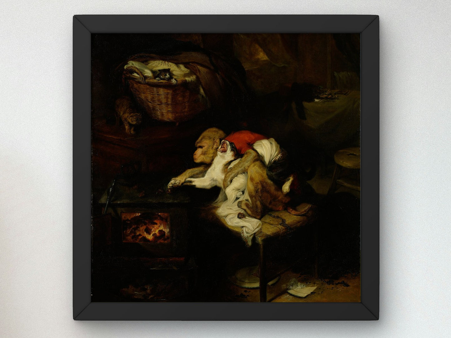 The Cat's Paw by Edwin Landseer 1819, Wall Art Print, Fine Art Reproduction, Museum Quality Decor, Poster