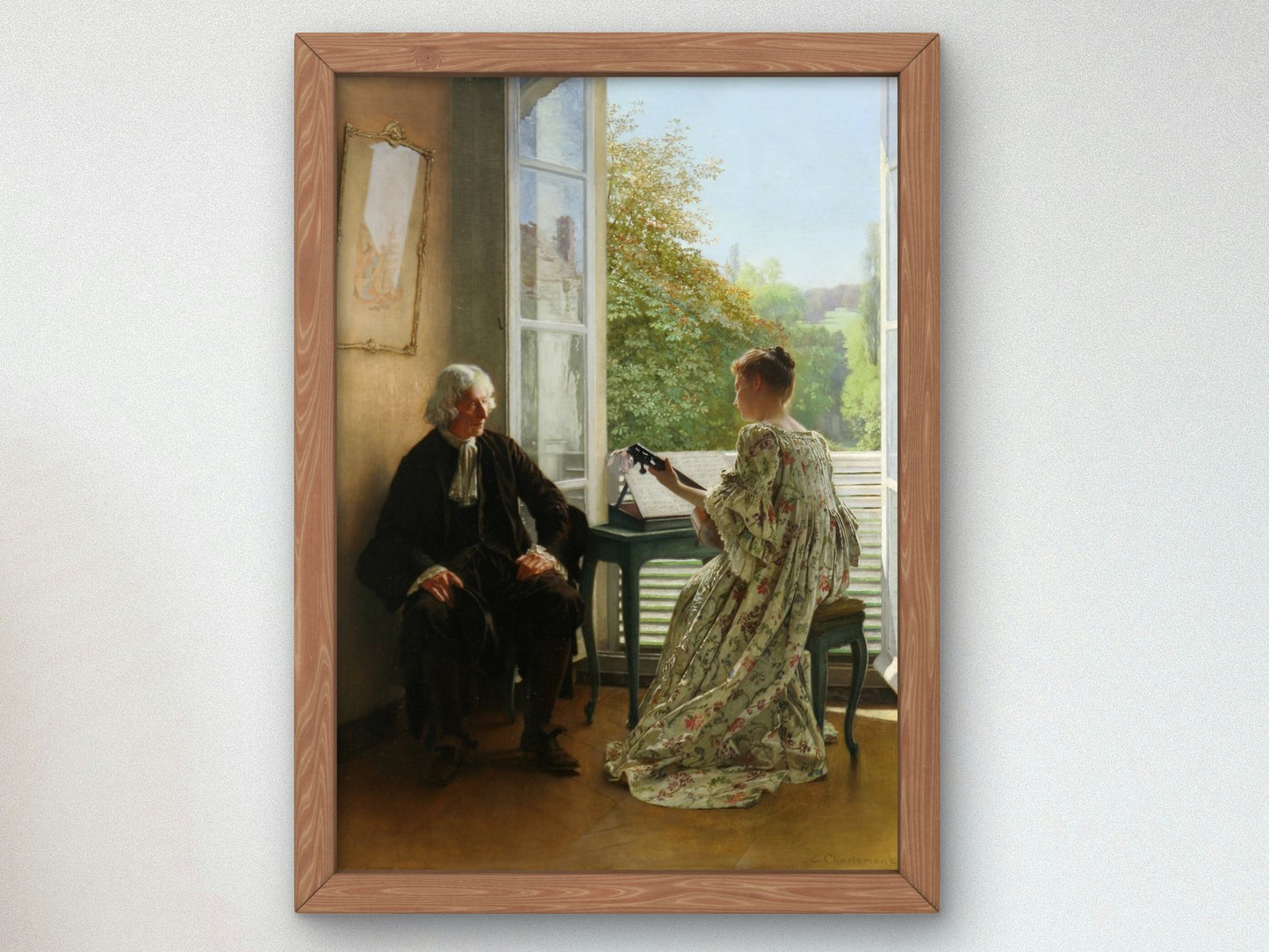 Old Songs by Eduard Charlemont 1893, Wall Art Print, Fine Art Reproduction, Museum Quality Decor, Poster