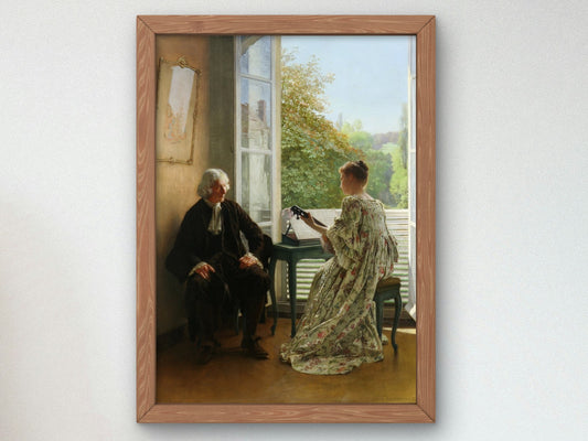 Old Songs by Eduard Charlemont 1893, Wall Art Print, Fine Art Reproduction, Museum Quality Decor, Poster